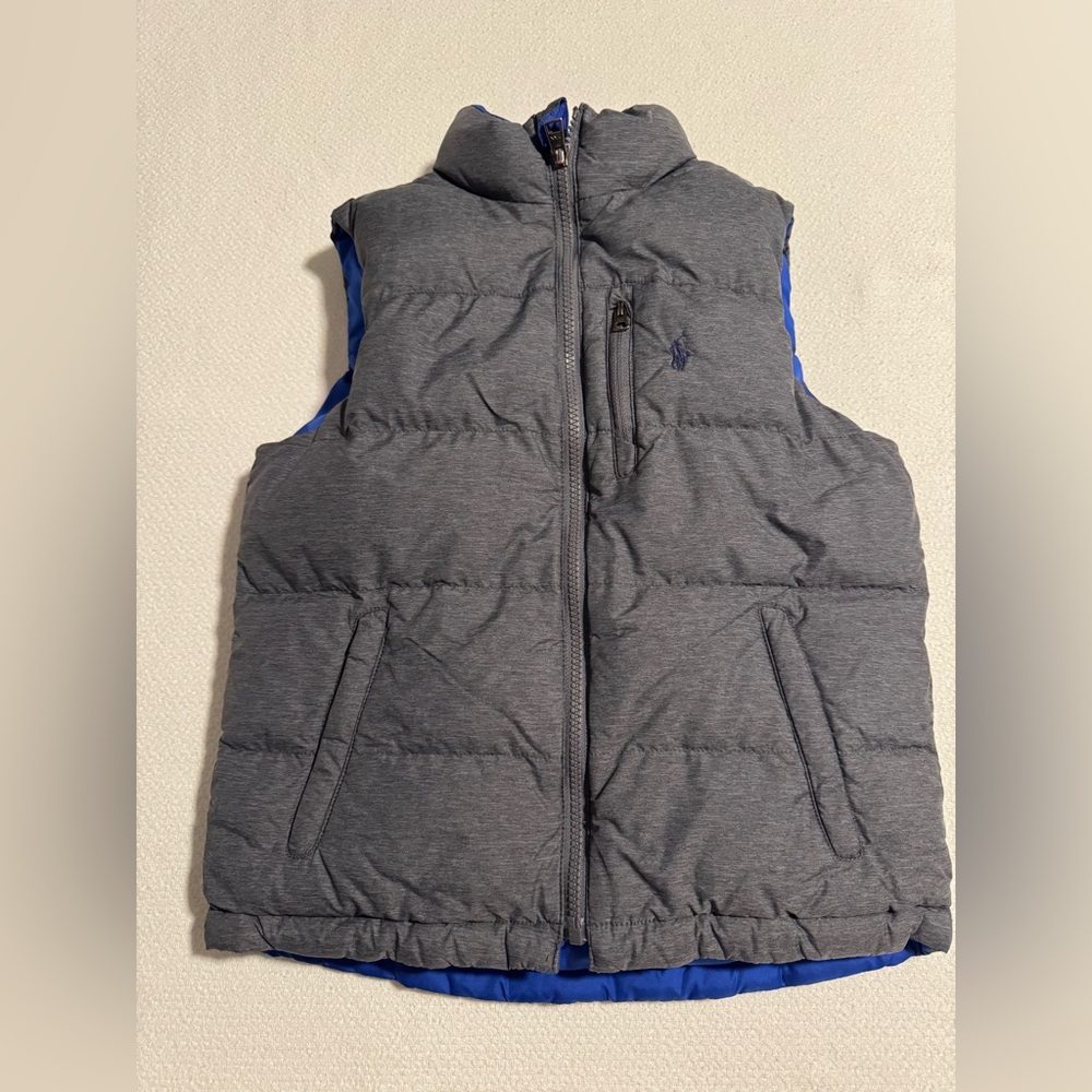 Boys Ralph Lauren reversible puffer vest!